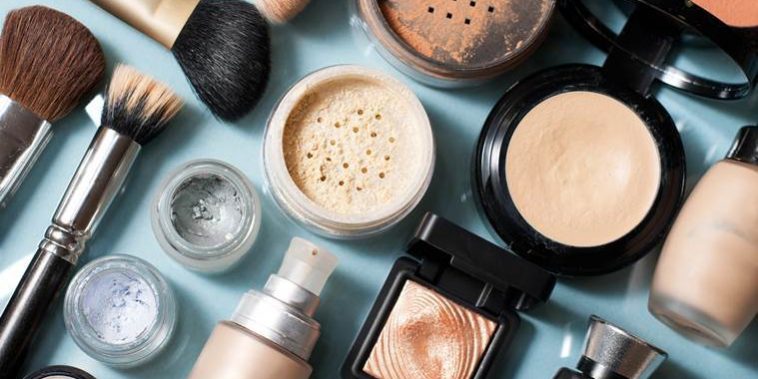 set of decorative cosmetic